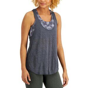 Ideology Camo Bra Tank Top Womens gray Size L MSRP $40